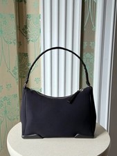 SS 2000 Prada Sport Linnea Rossa Neoprene Shoulder Hobo Bag Black