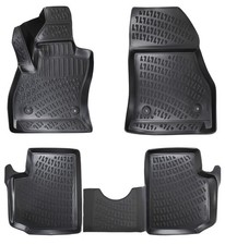 Tappetini auto set 4 pz. FIAT 500L  2017-2024 Gomma a Vaschetta, Poggiapede