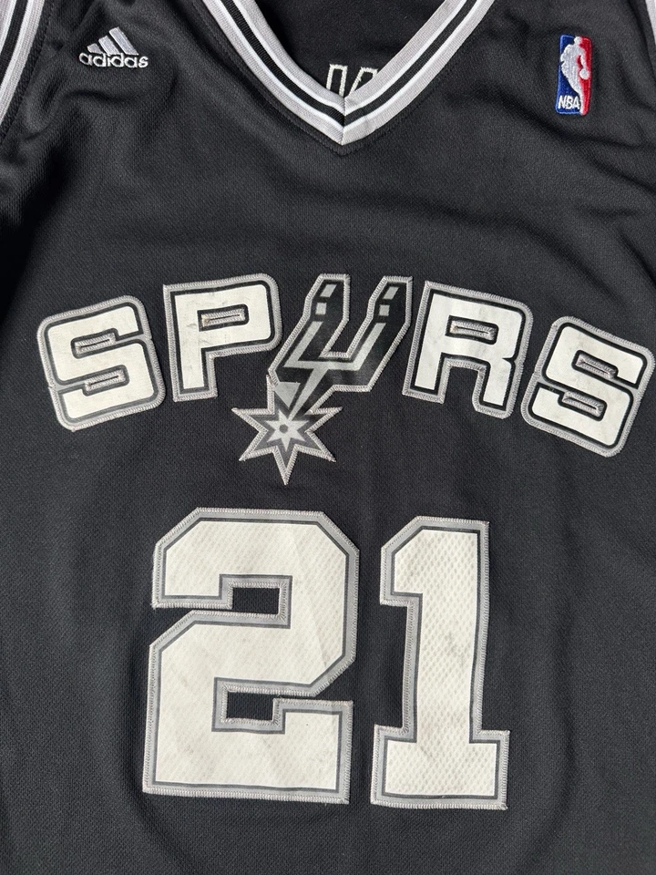 Camiseta Adidas Tim Duncan Spurs Adulto 2XL2 Malla Blanca +2 Longitud NBA Baloncesto Foto 4 de 4