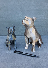 Staffordshire Bullterrier Design Skulptur Geschenkidee Hundeliebhaber