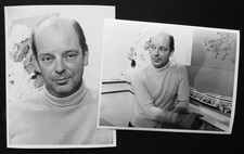 2 x Dr. Kit Pedler "Horizon- Human Eye"- Orig. 1968 BBC TV Press Photo 8.5 x 6"