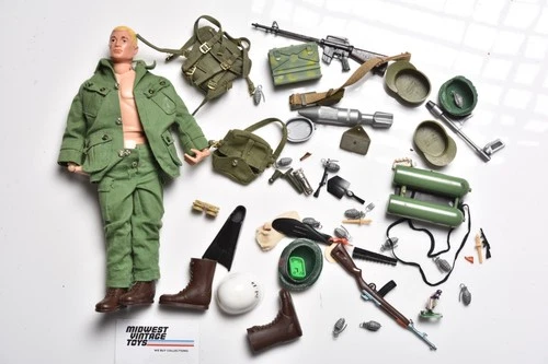 Lot (B) Vintage 1960s 12"  GI Joe Figures, Clothing & Accessories