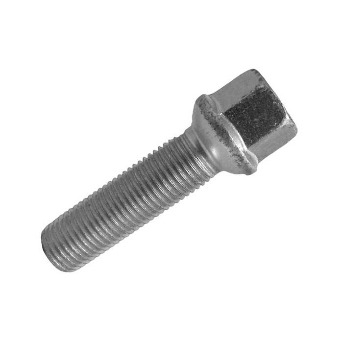 1x Silver Wheel bolt M14x1,5 tapered 60° for FIAT, Scudo I, Ulysse II