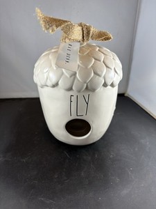 Ray Dunn by Magenta Ceramic acorn birdhouse “fly” From Crazy Lamp Lady’s Booth