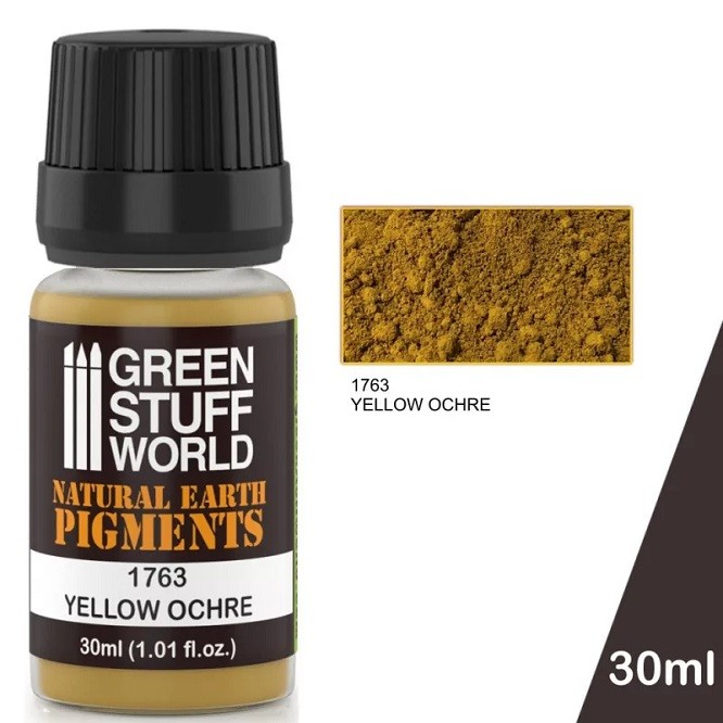 Green Stuff World GSW1763 - Pigment Yellow Ochre 30 Ml - New