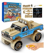 DIY Bigfoot 1 Monster Truck Wooden Kit w/Stickers Small 5" for 5 