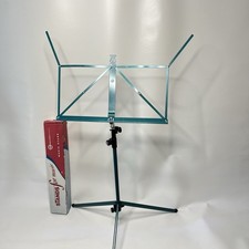K M Folding Music Stand Green Made In Germany New Open Box 100 Metal 61" High