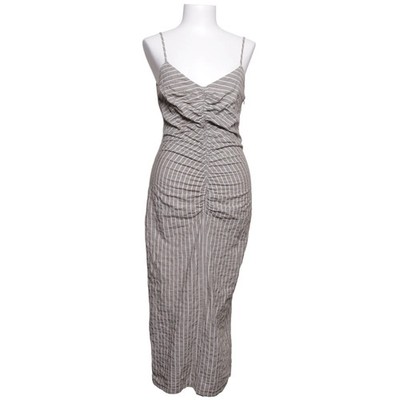 Zara, Maxikleid, Größe: M, Grün/Weiß, Baumwolle/Elasthan/Polyester #DSZ