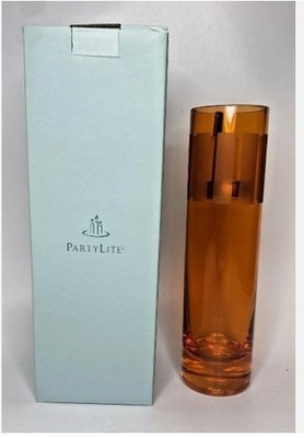 PartyLite Viva La Fiesta Tealight Holder Lamp Orange (P8755O)