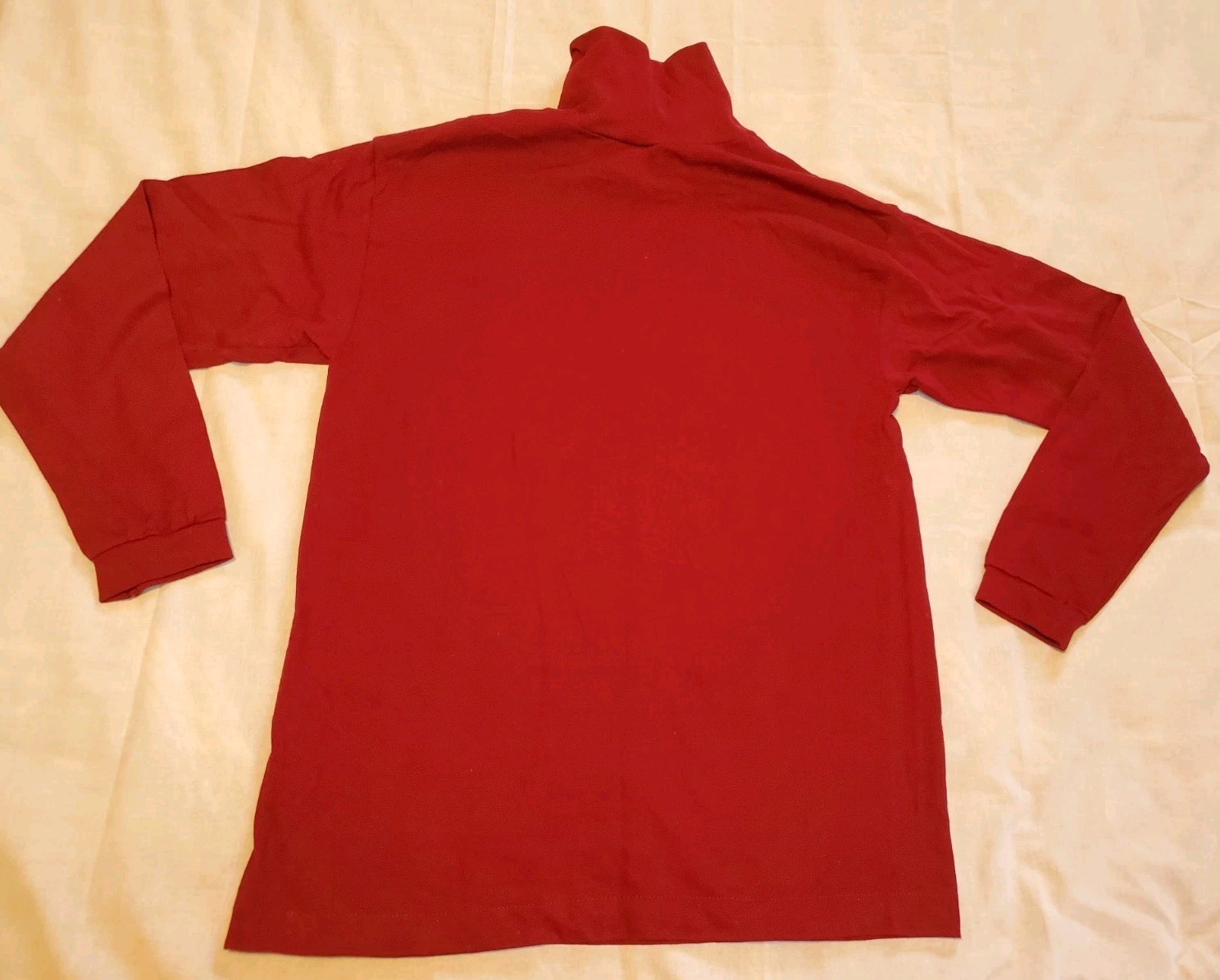 Vintage Basic Editions Cotton Maroon Turtleneck L… - image 3