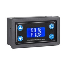 DROK Delay Relay Module, DC 6-30V Timer 12V 24V 0.01s-9999min 50mA Digital
