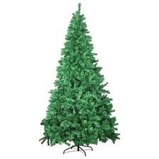 6 FT PVC Green Artificial Christmas Tree Xmas Tree with Stand 800 Branch Tips