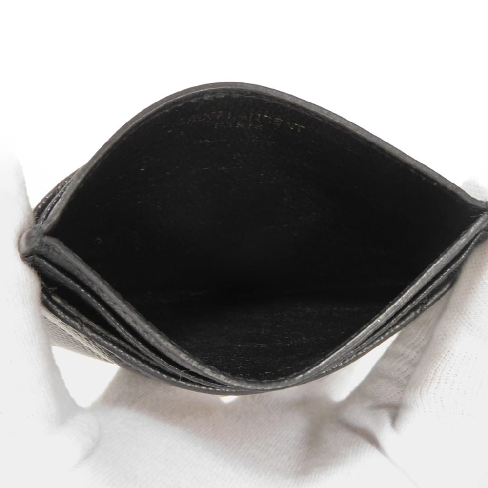 SAINT LAURENT PARIS Monogram card holder 423291 BOW01 1000 Card Case Grain... thumbnail 5