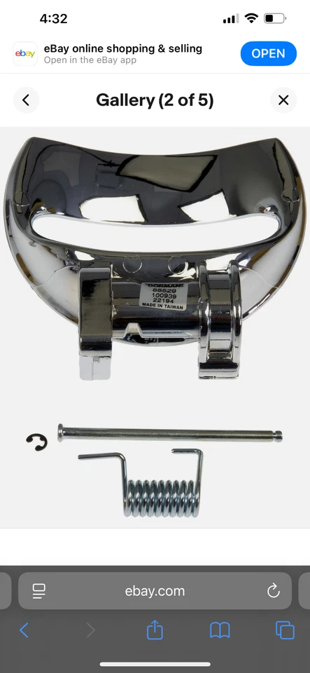 Interior Door Handle Dorman 88529 fits 06-11 Chevrolet HHR - Image 2 of 4