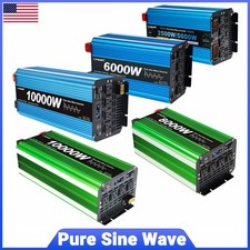 5000W 4000W 3000W Pure Sine Wave Power Inverter DC 12V to AC 110V Converter USB
