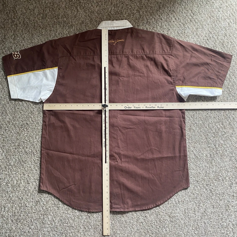 Рубашка Winners Circle Dale Jarrett UPS мужская размер XL коричневая UPS на пуговицах винтажная S/S - Изображение 3 из 4