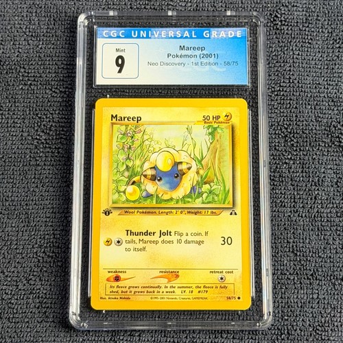Mareep (1st Edition) graded CGC 9 for sale on eBay