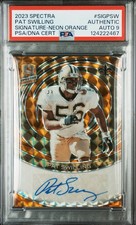 2023 Spectra Pat Swilling Neon Orange Signatures /10 Auth Auto PSA 9 POP 1!
