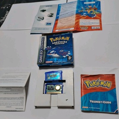 Pokémon Saphir Version Nintendo Gameboy Advance komplett mit neuer Batterie