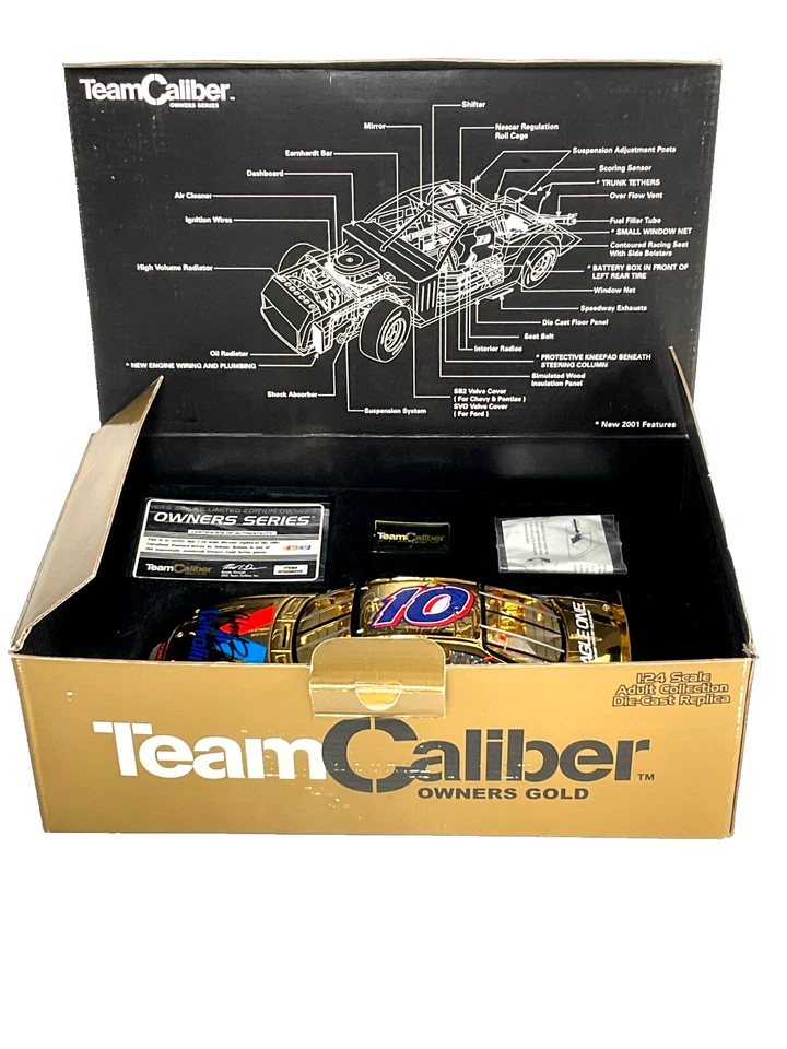Team Caliber Owners 2001 firmado en oro Johnny Benson #10 Valvoline/Eagle One 1/504 Foto 2 de 4
