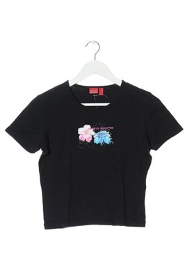 ESPRIT T-Shirt Damen Shirt Gr. DE 38 schwarz-pink-blau Casual-Look