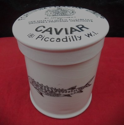 Fortnum & Mason Limt.d caviar jar - 1950's - 4'' high