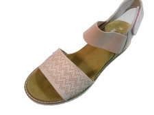 Skechers BOBS Desert Kiss Low Wedge Quarter Strap Sandals Women's US 7 M Blush