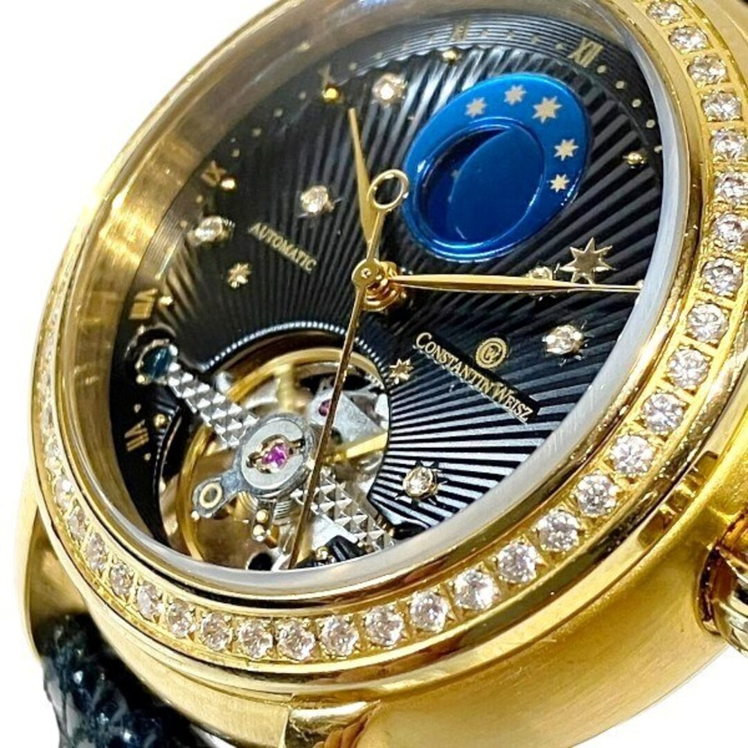 Constantine Wise Skeleton Automatic Men's Watch Black Dial Used From Japan From image 4