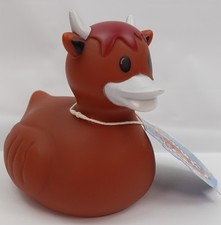 Large Bull Duck Rubber Ducky Big Bath Pool Toy PPNC Brown Farm Animal Duckie 3 