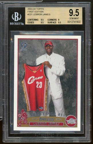LeBron James [1st Edition] #221 2003 Topps card