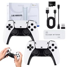 40000+ Video Game Console Retro Games TV Stick 128G 4K HDMI 2Wireless Controller