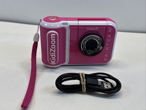 Vtech 5491 KidiZoom Print Cam Instant Printing No Ink Needs 2.4" Pink Tested