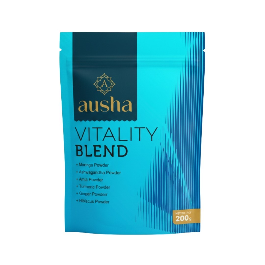 Ausha Vitality Powder 200g - Blend of 11 Superfoods - Add to Juice, Smoothies