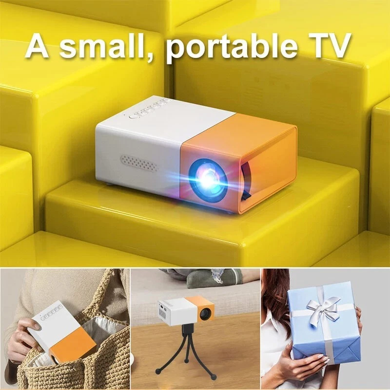 Portable Mini Projector 1080P LED Video Projector for Home Theater Movie New - Image 3 of 4