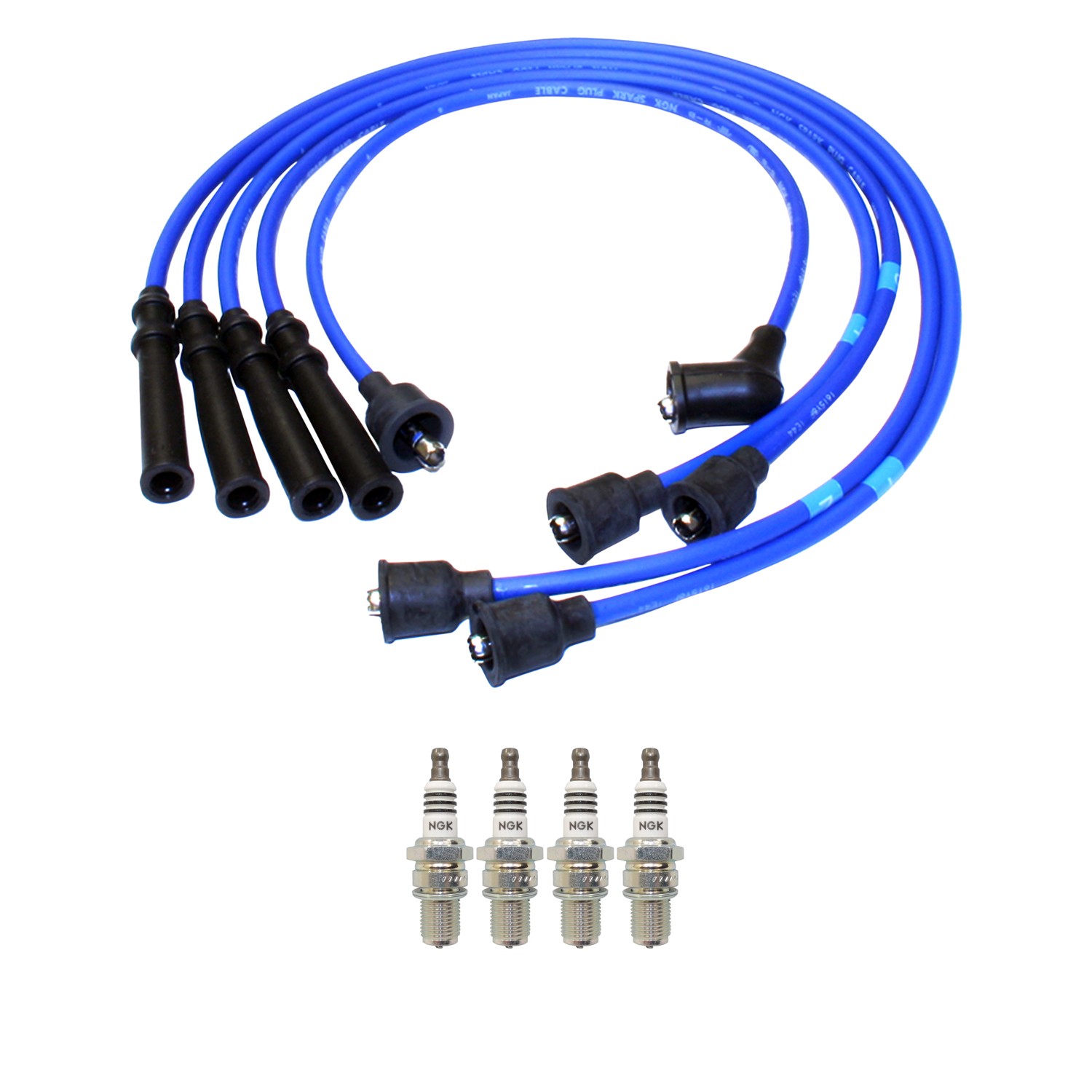 NGK 7mm Wire Set  4 Iridium Spark Plug Kit For Amigo Passport Pickup Trooper L4