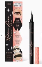 2x Benefit Cosmetics Roller Liner Matte Liquid Eyeliner Waterproof Black Full Sz