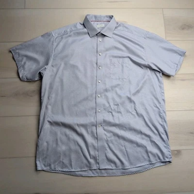 Camisa Eton Para Hombre 48 19 Manga Corta Abotonada Calce Clásico - Imagen 1 de 4