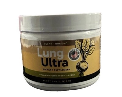 Pure Well Health Lung Ultra Respiratory Support Powder, Apple, Vegan 3.44oz