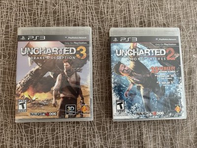 Uncharted 2-Among Thieves  & Uncharted 3 Drake s Deception SEALED US VERSION