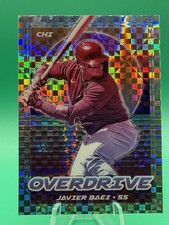 2021 Panini Chronicles Overdrive Building Blocks #1 Javier Baez Chicago Cubs