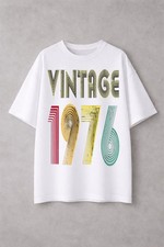 49th Birthday T-Shirt Vintage 1976 - 49 Years Old Retro Graphic Tee Unisex