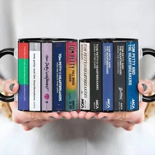 Tom Petty Albums Cassette Retro Collection Accent Mug