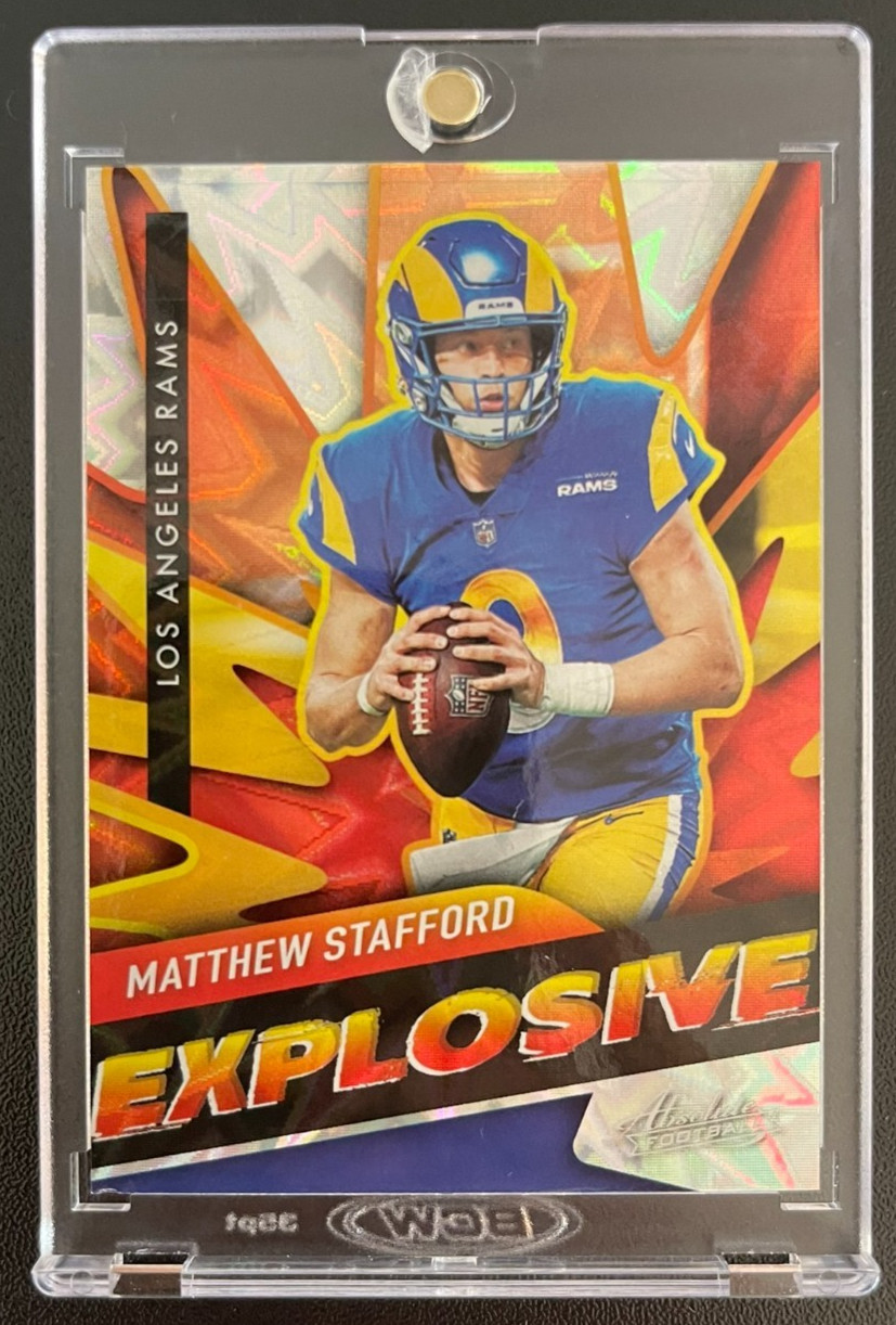 2021 Panini Absolute Football Matthew Stafford #E18 SSP Explosive MVP