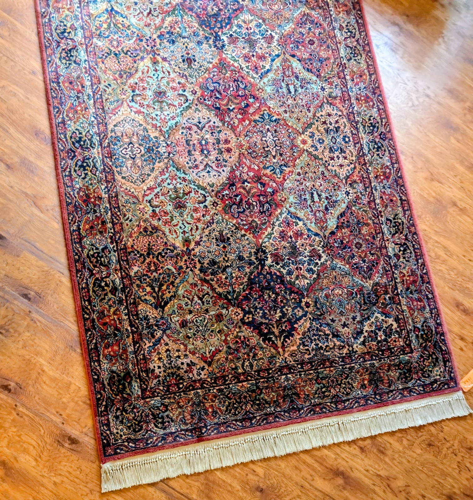 Karastan Vintage Kirman Wool Rug Large 6x9 Professionally Cleaned Estate Find