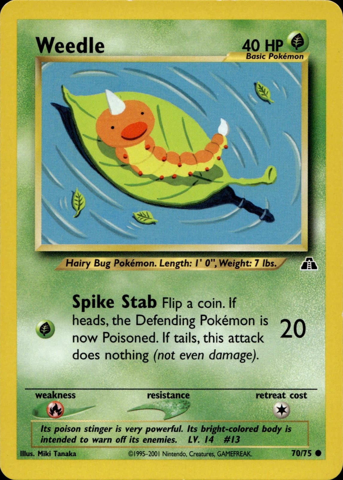 Weedle 70/75 Common Neo Discovery Multi Item Discount LP