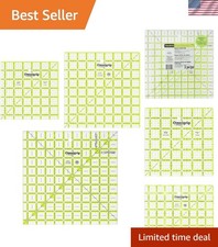Dritz 6.5in 8.5in 10.5in Omnigrip Square Ruler Combo Pack, 6"" by 6"" Stitche...