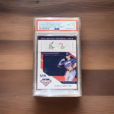 #ad Spencer Torkelson 2019 Panini Stars And Stripes 199 USA Rookie Auto RPA PSA 8 $40.00