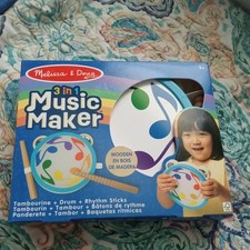 Melissa  Doug 3-in-1 Wooden Music Maker NEW