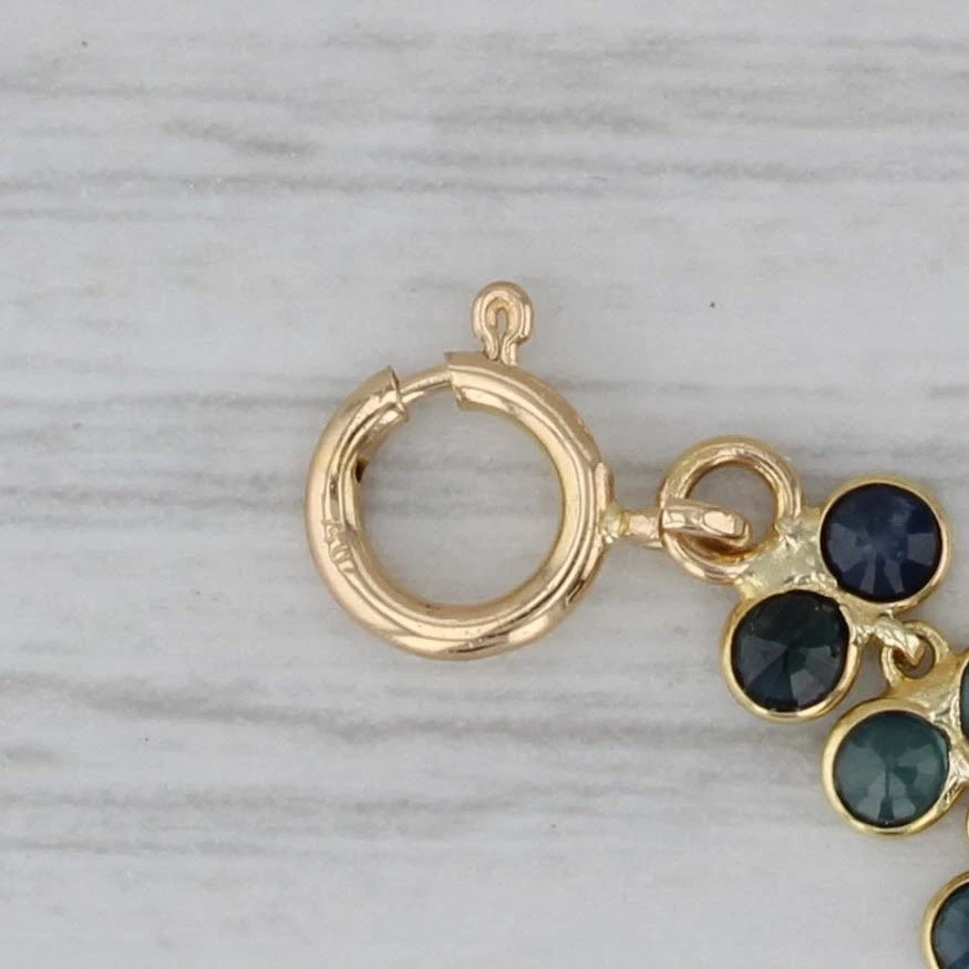 5ctw Blue Sapphire Tennis Bracelet 18k Yellow Gold 7.25" 5.5mm - Image 4 of 4