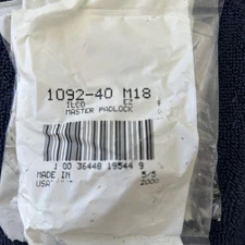 ILCO Unopened Bag Of 10 Key Blanks M18 1092-40 For Master Lock USA Made 5/5/00